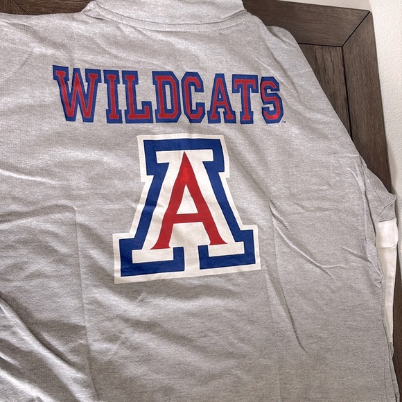NWT [Old Varsity Brand] Arizona Wildcats NCAA 1/4 Zip Pullover Top Women’s Large - Picture 8 of 12